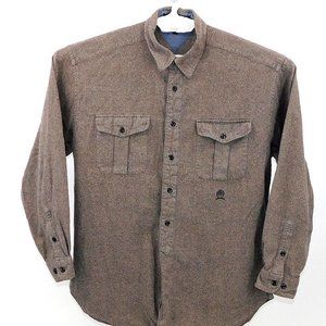Tommy Hilfiger Brown Button Down Long Sleeve Shirt